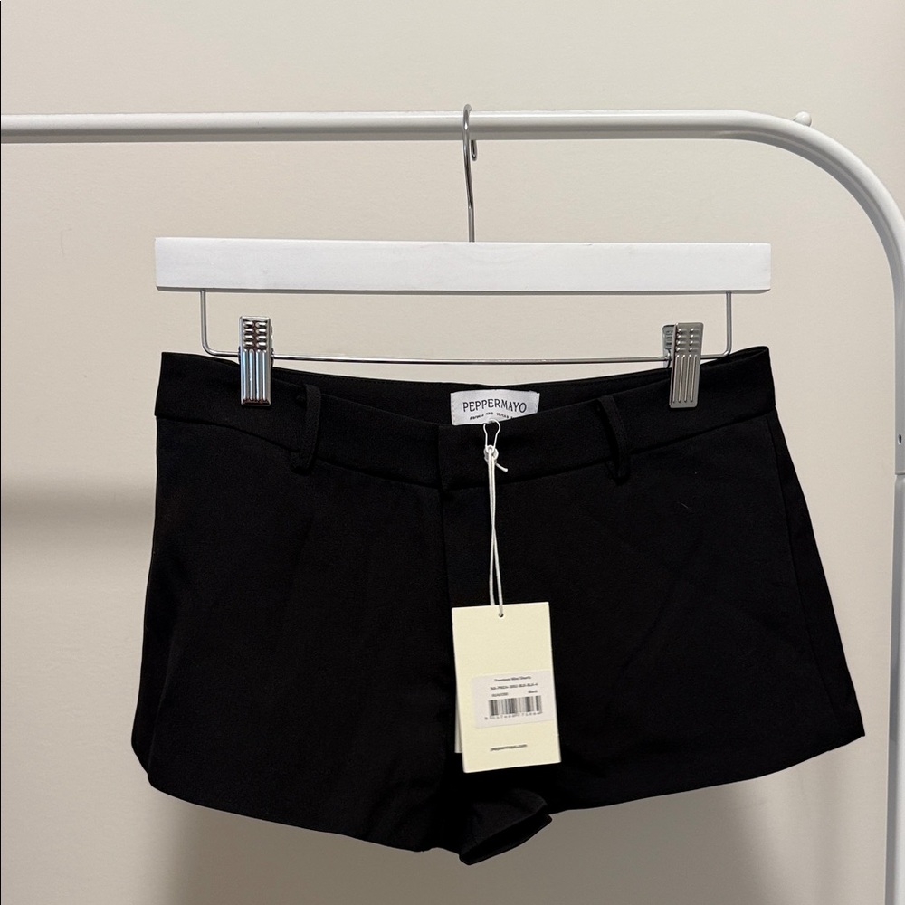 Peppermayo freedom black micro mini short